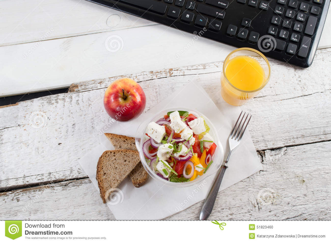 Healthy Snacks For Office Workers
 Healthy Eating For Lunch To Work Food In The fice Stock