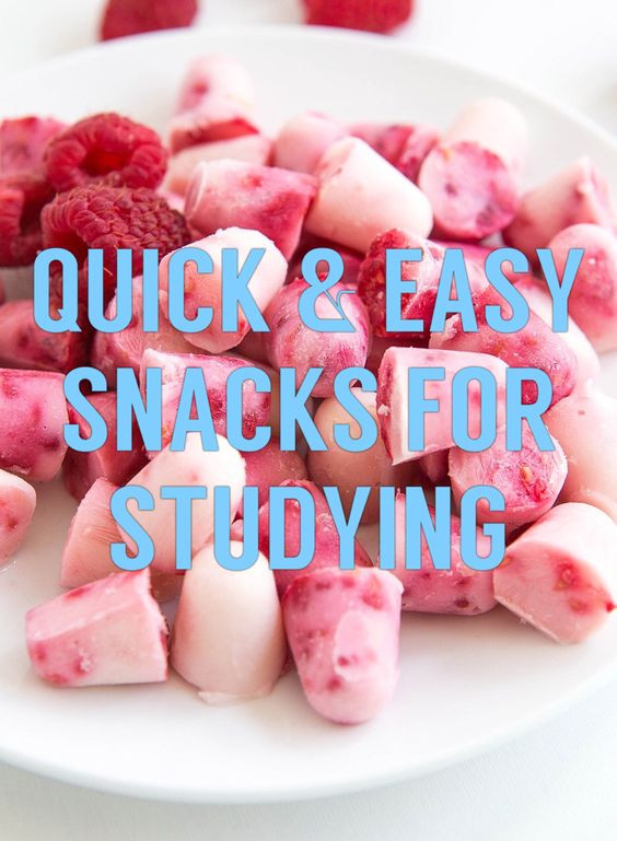 Healthy Snacks For Studying
 15 Quick & Easy Snacks to Munch While Studying