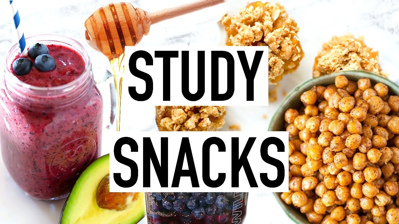 Healthy Snacks For Studying
 STUDY SNACKS Healthy Snack Ideas Easy and Quick Cooking