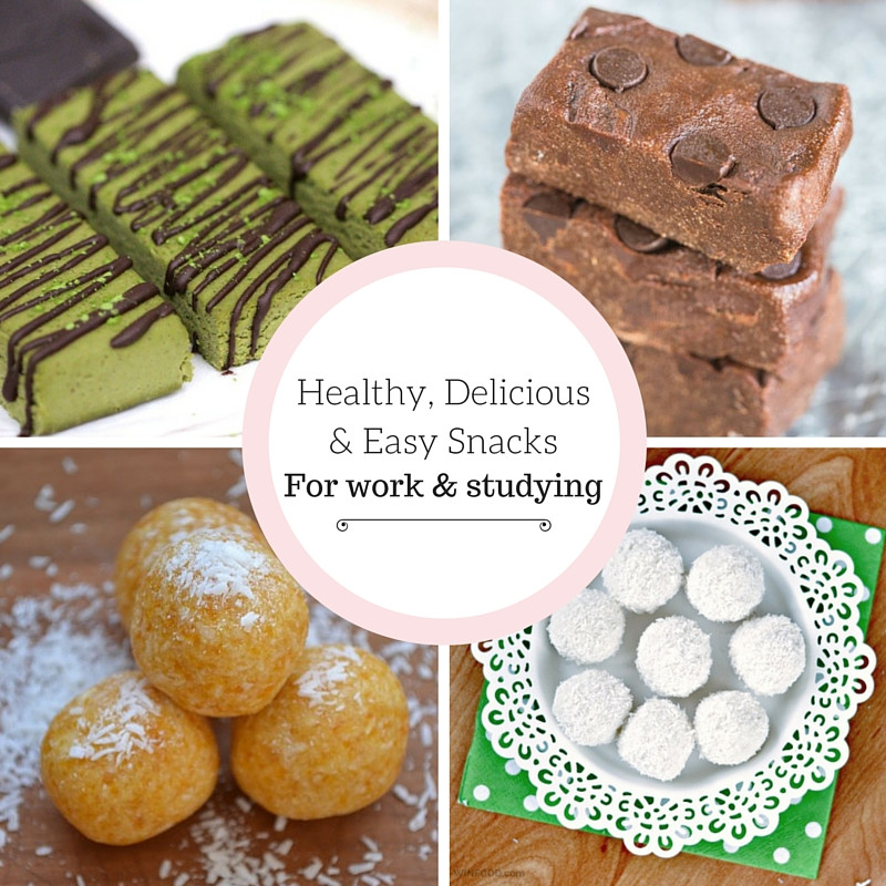 Healthy Snacks For Studying
 6 Healthy Delicious & Easy Snacks For Work & Studying