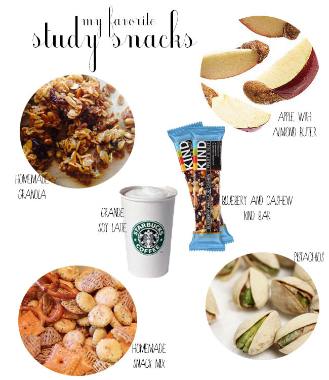 Healthy Snacks For Studying
 take a bite Study Snacks