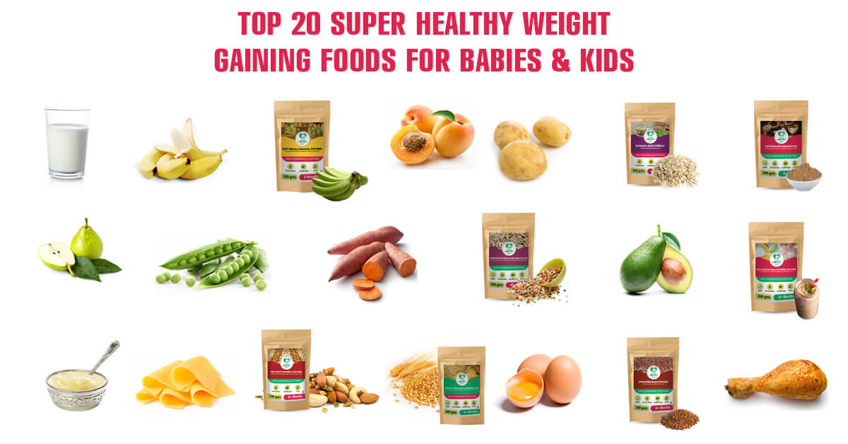 Healthy Snacks For Weight Gain
 Top 20 Super Healthy Weight Gain Foods for babies & kids