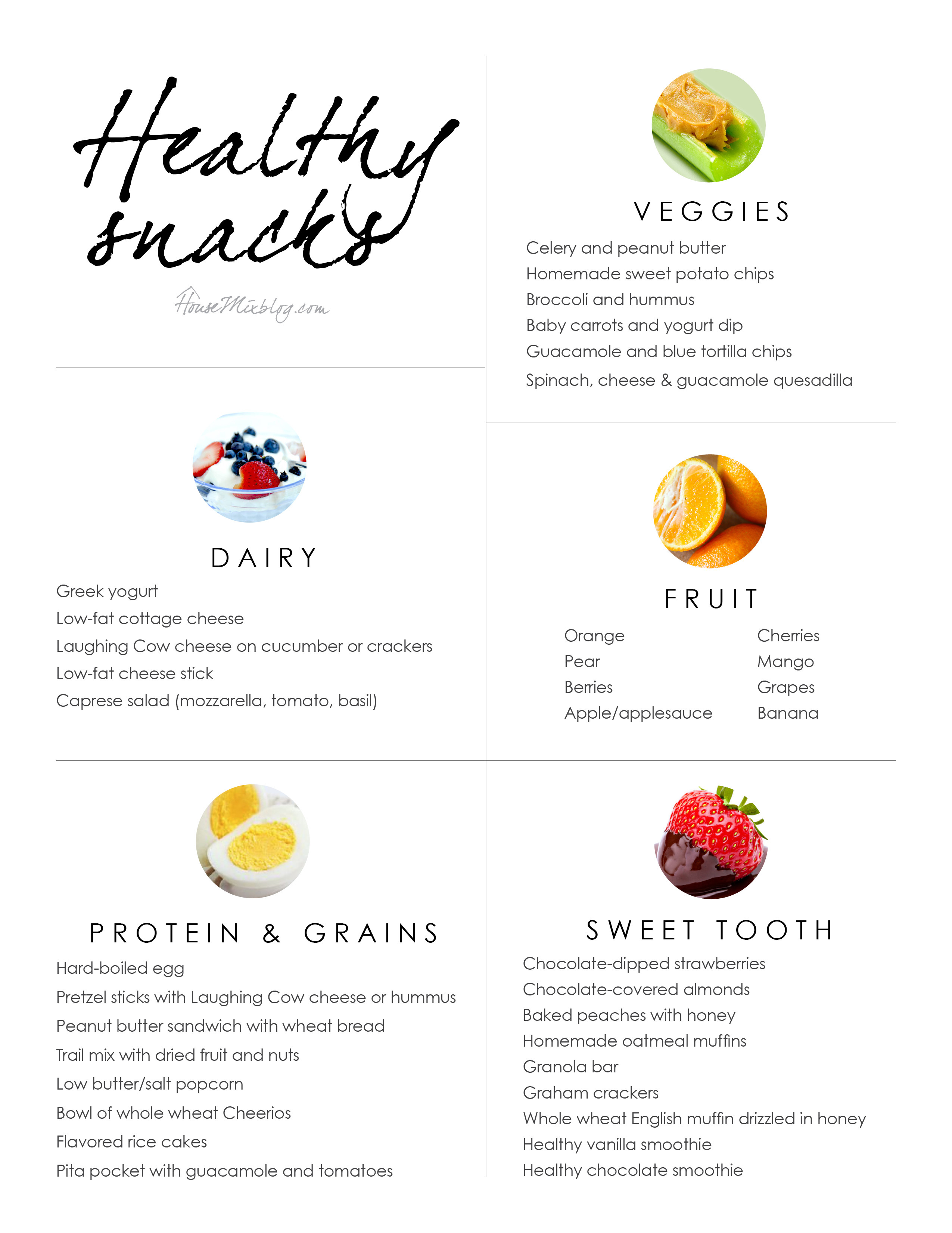 Healthy Snacks List
 Healthy pregnancy snack ideas