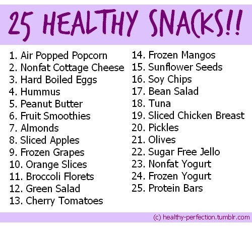 Healthy Snacks List
 The Sand in my Shorts The Endorphinator