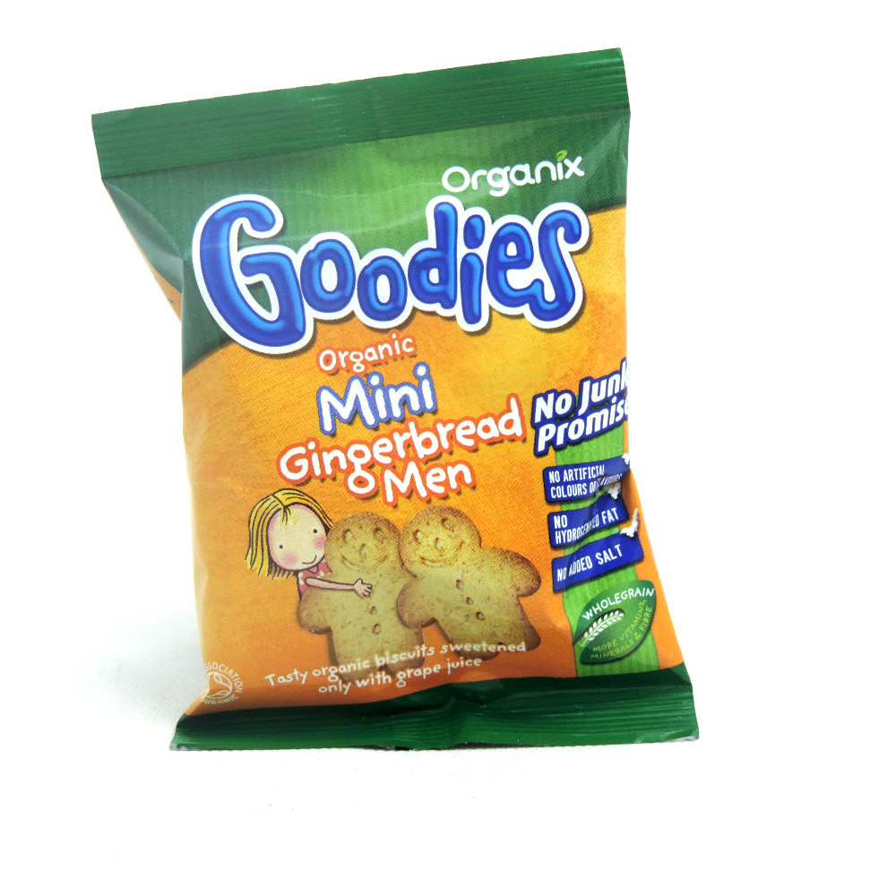 Healthy Snacks Online
 Organix Goo s Biscuits Organic Mini Gingerbread Men