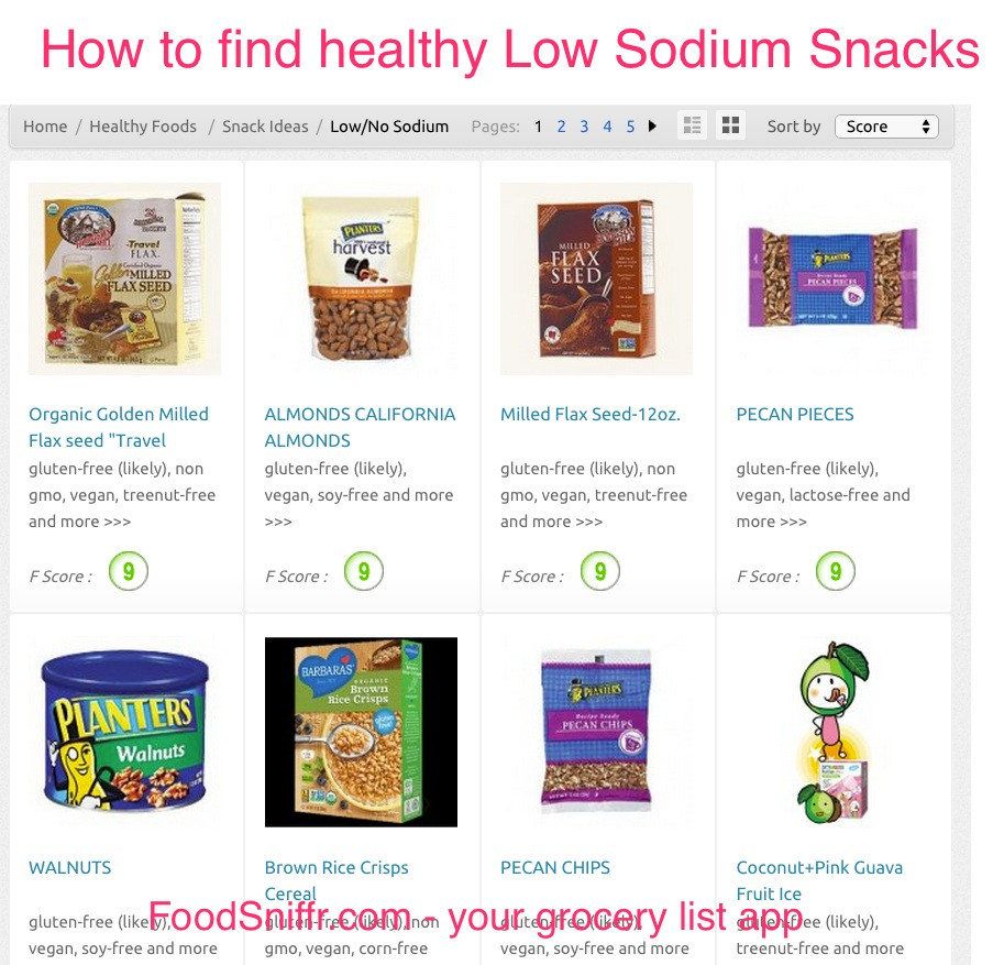 Healthy Snacks To Buy From The Supermarket
 How to find Low Sodium Snacks at the grocery store