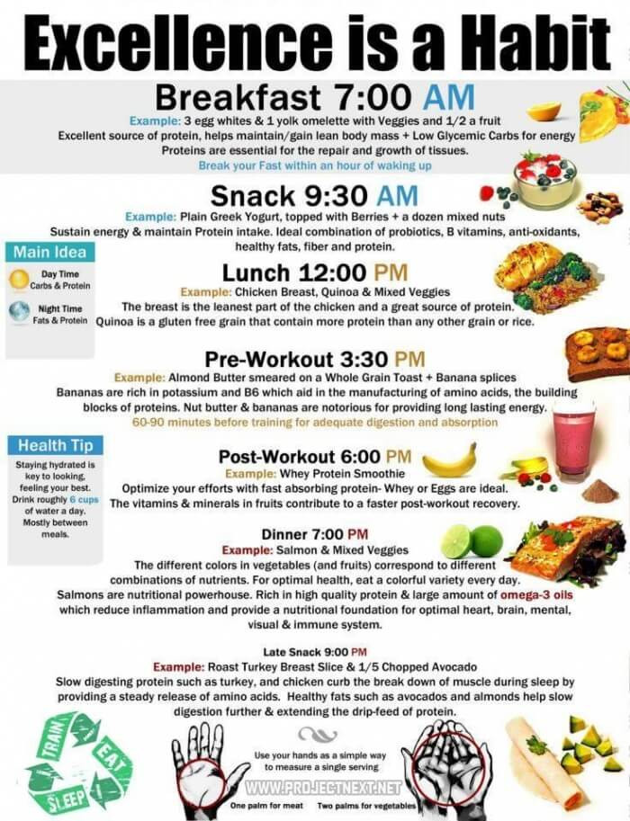 Healthy Snacks To Eat During The Day
 Execellence Is A Habit Healthy Fitness Recipe Breakfast