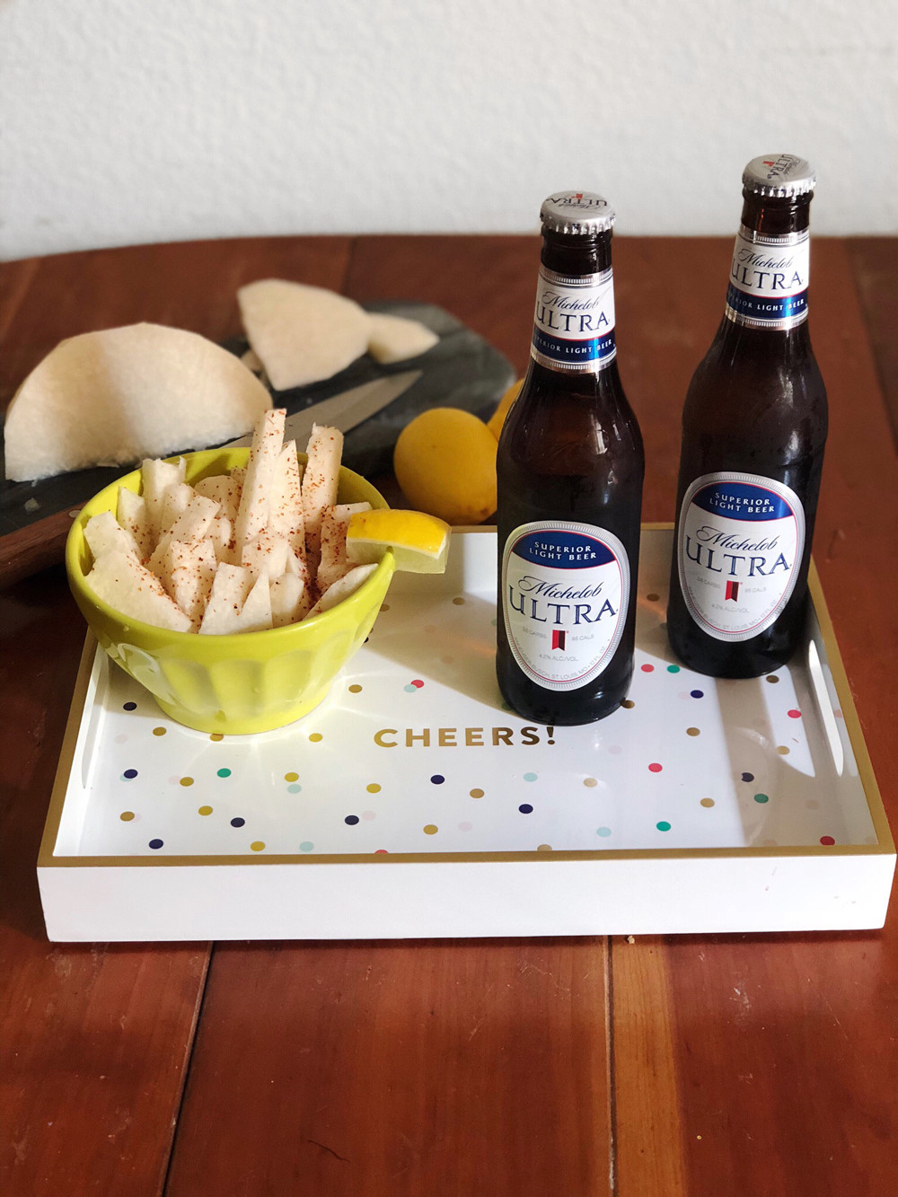 Healthy Snacks With Beer
 Cheers to Staying Healthy and In Love e Step at a Time