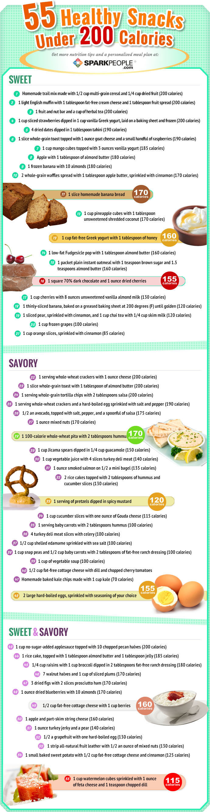 Healthy Snacks With Calories
 55 Healthy Snacks Under 200 Calories s and