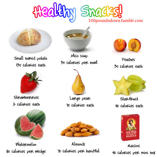 Healthy Snacks With Calories
 health on Pinterest