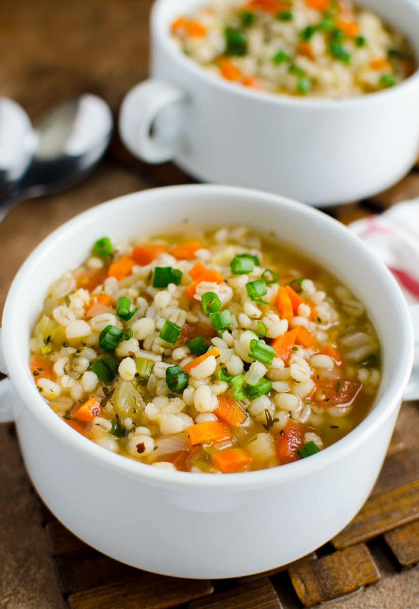 Healthy Soups Recipes
 Hearty Healthy Chicken and Barley soup