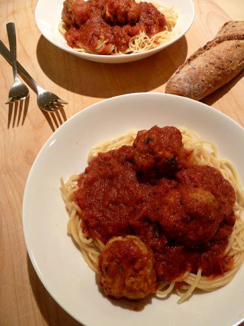 Healthy Spaghetti And Meatballs
 Cracked Pepper Healthy Homemade Spaghetti and Meatballs