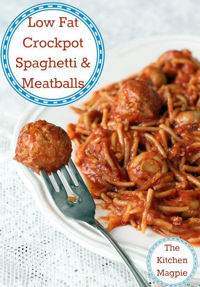 Healthy Spaghetti And Meatballs
 Healthy Crockpot Spaghetti & Meatballs The Kitchen Magpie