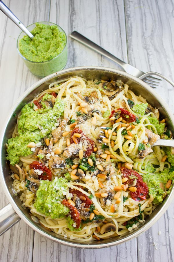 Healthy Spaghetti Noodles
 Broccoli Pesto Healthy Pasta Recipe • Two Purple Figs