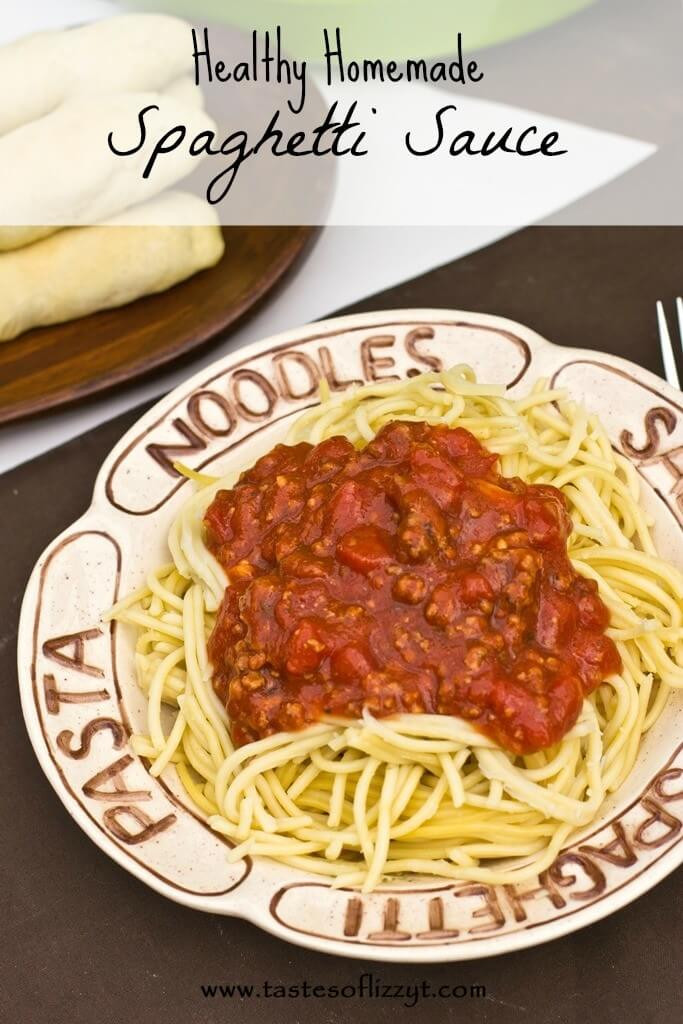 Healthy Spaghetti Sauce Recipe
 Healthy Homemade Spaghetti Sauce Tastes of Lizzy T s