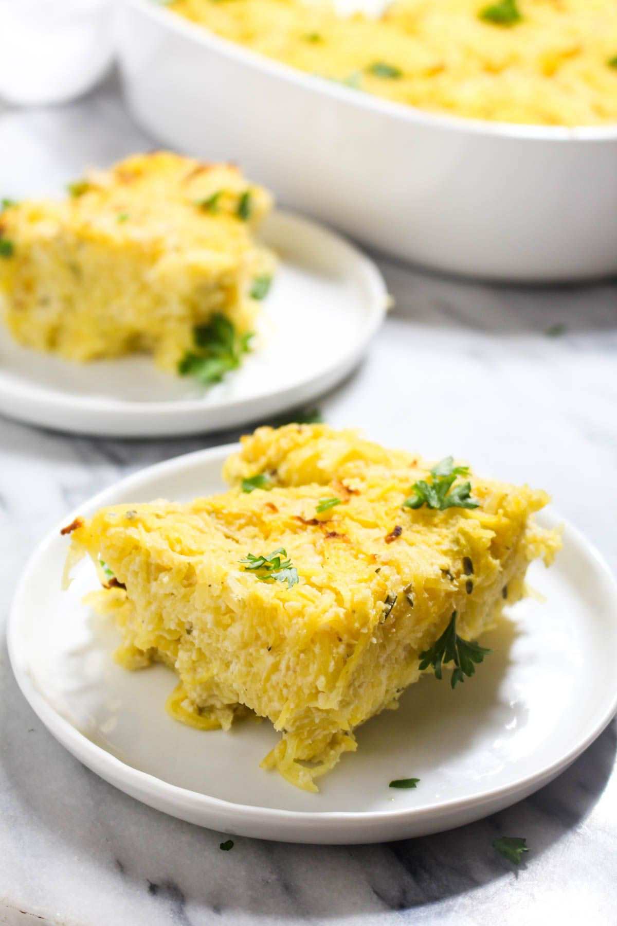 Healthy Spaghetti Squash Casserole
 Creamy Baked Rosemary Spaghetti Squash Casserole