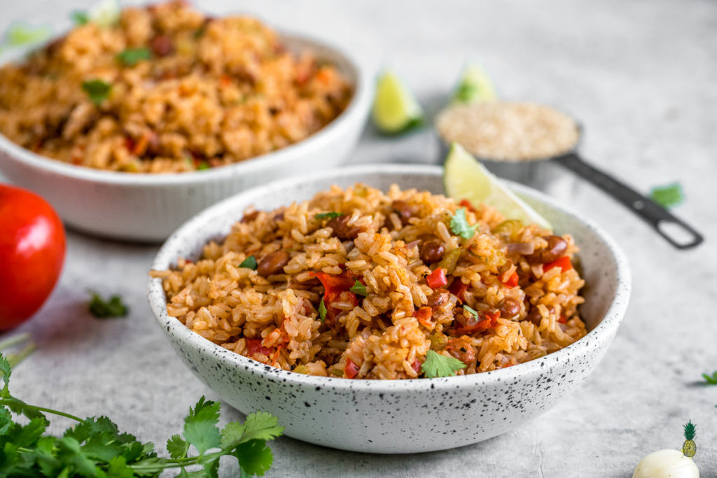 Healthy Spanish Rice
 Vegan Spanish Rice and Beans