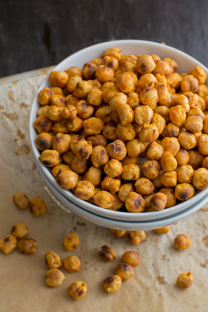 Healthy Spicy Snacks
 Spicy Roasted Chickpeas