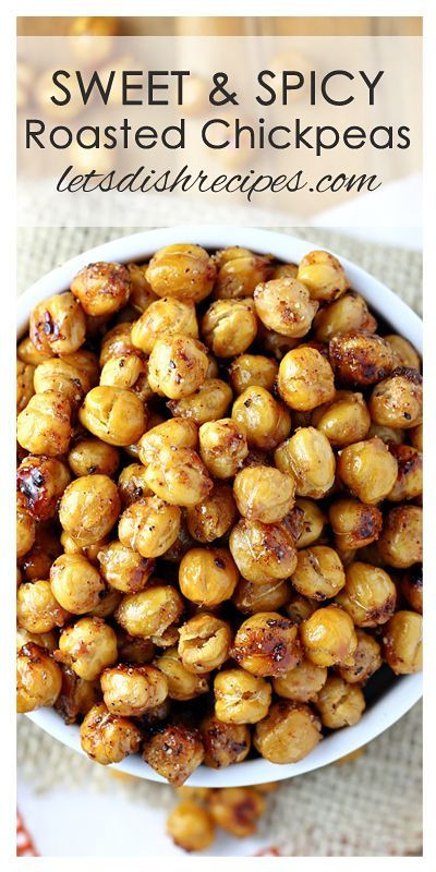 Healthy Spicy Snacks
 Sweet and Spicy Roasted Chickpeas Recipe