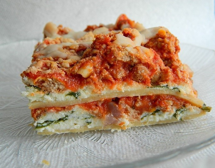 Healthy Spinach Lasagna
 Healthy Whole Wheat Spinach and Ricotta Lasagna