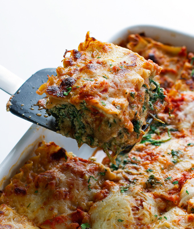 Healthy Spinach Lasagna
 Skinny Mushroom Spinach Lasagna Recipe