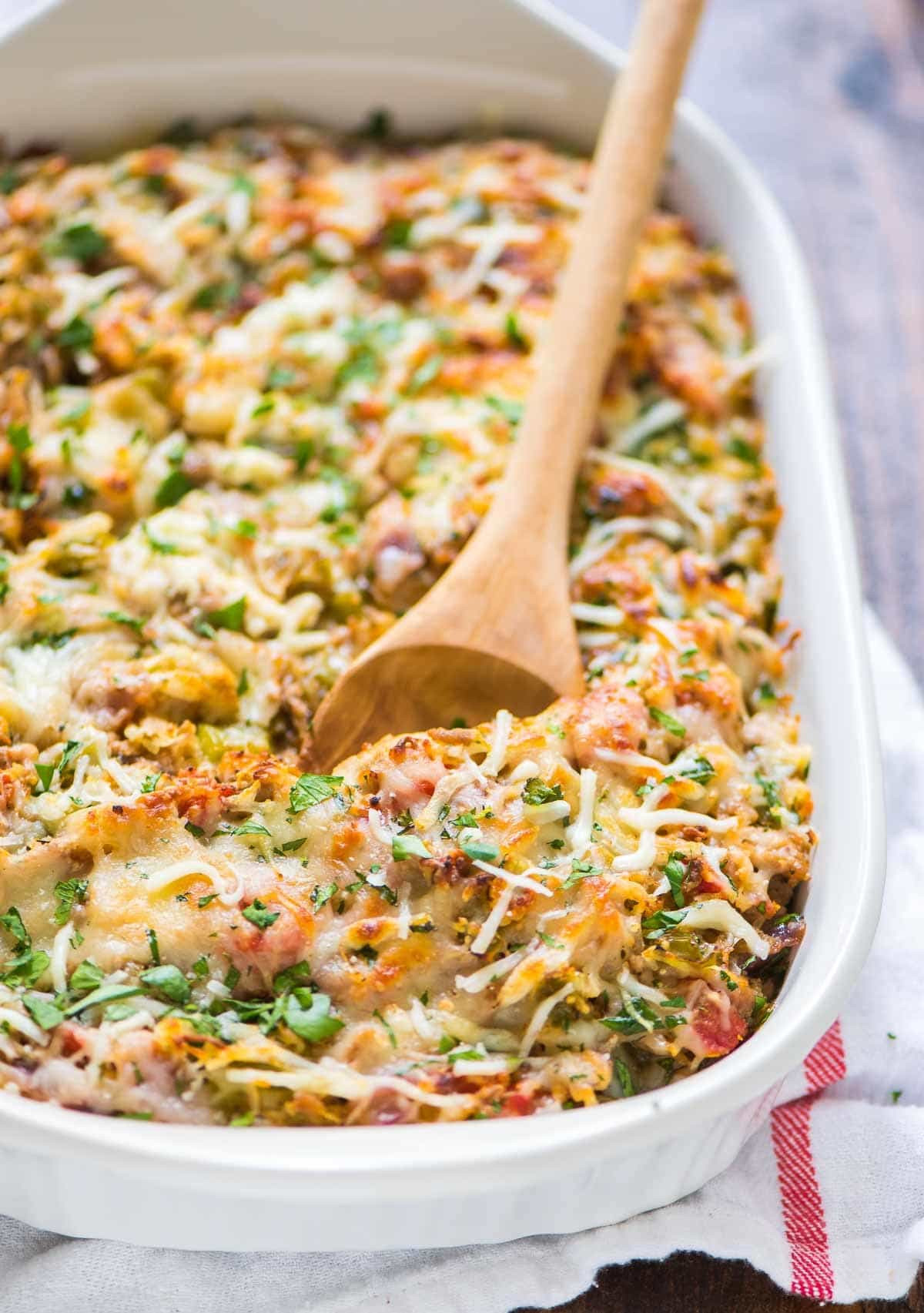 Healthy Squash Casserole
 Spaghetti Squash Casserole