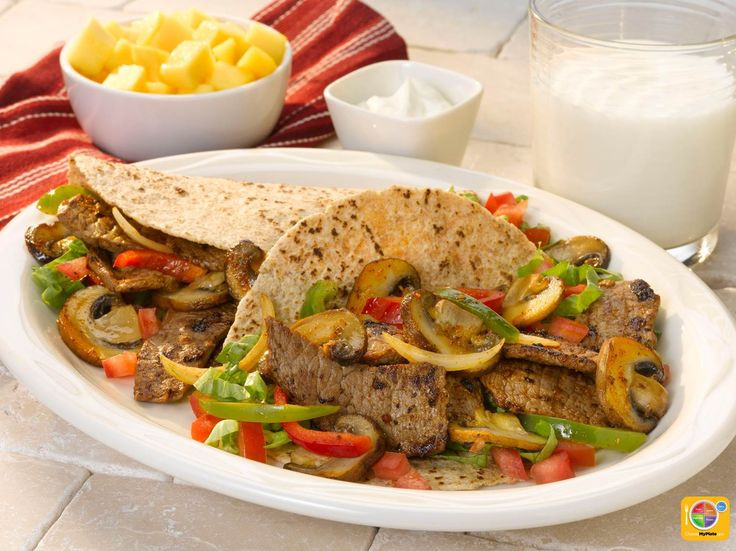 Healthy Steak Fajitas Recipe
 422 best images about MyPlate Beef Main Dishes on