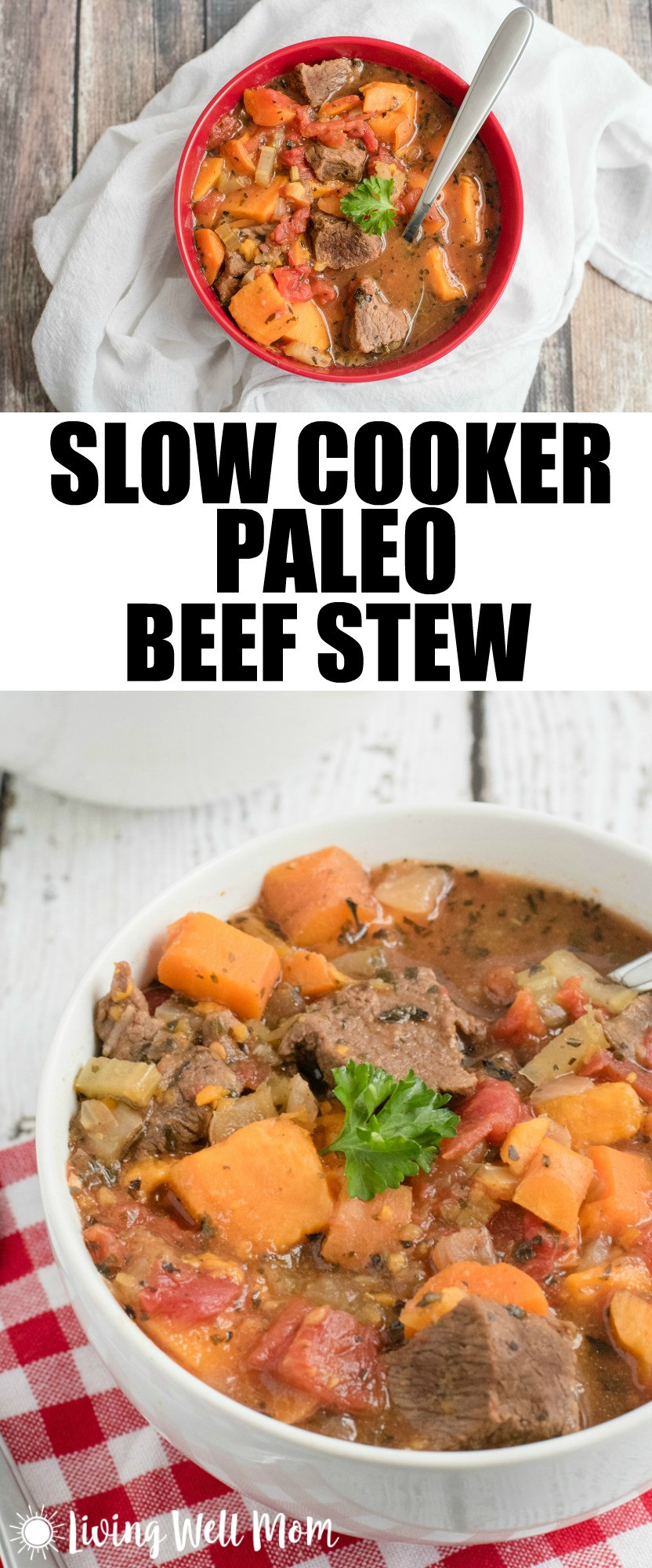 Healthy Stew Meat Recipes
 Slow Cooker Paleo Beef Stew Living Well Mom