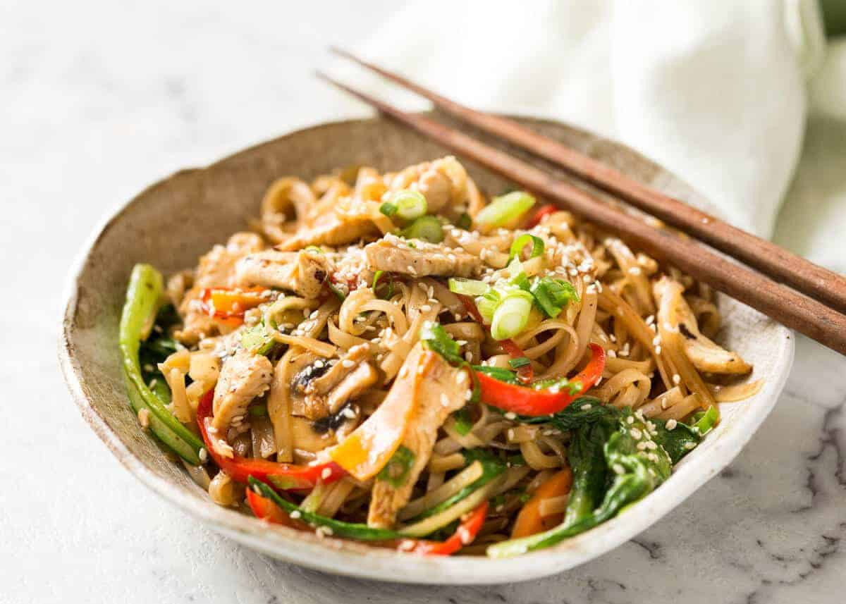 Healthy Stir Fry Noodles
 Chicken Stir Fry with Rice Noodles