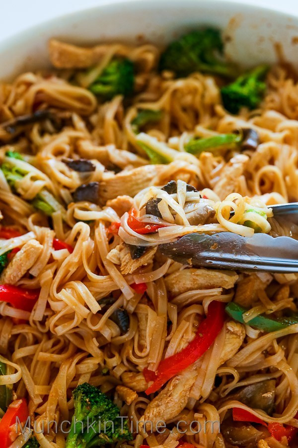 Healthy Stir Fry Noodles
 30 Minute Rice Noodle Chicken Stir Fry Recipe Munchkin Time