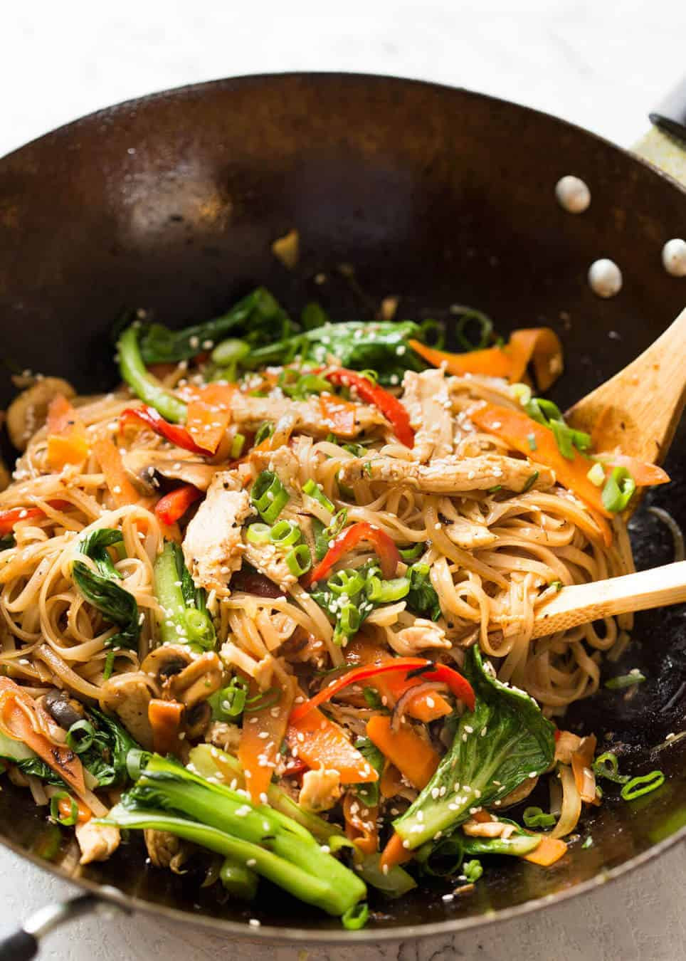 Healthy Stir Fry Noodles
 Chicken Stir Fry with Rice Noodles