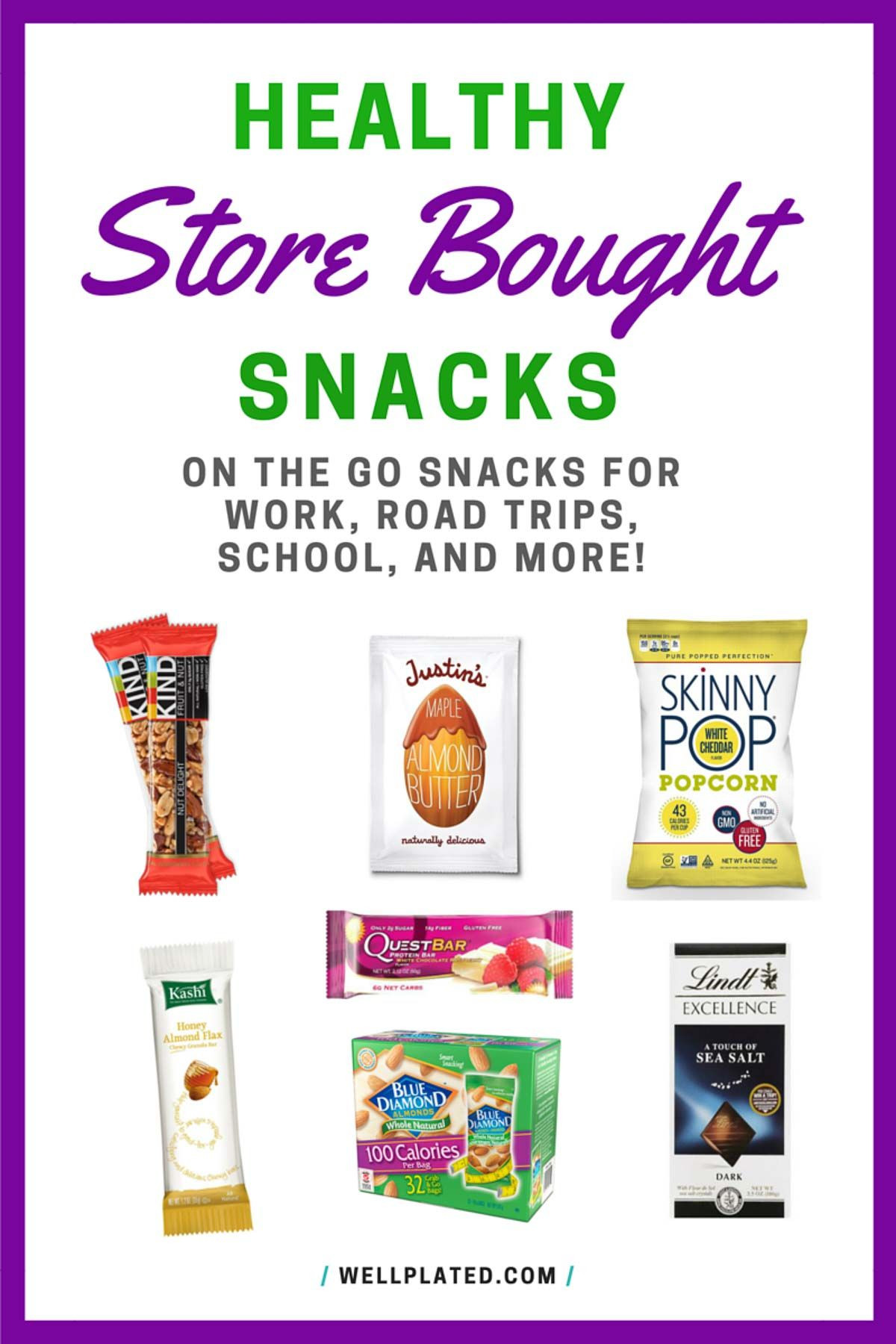 Healthy Store Bought Snacks
 Healthy store bought snacks for when you are on the go