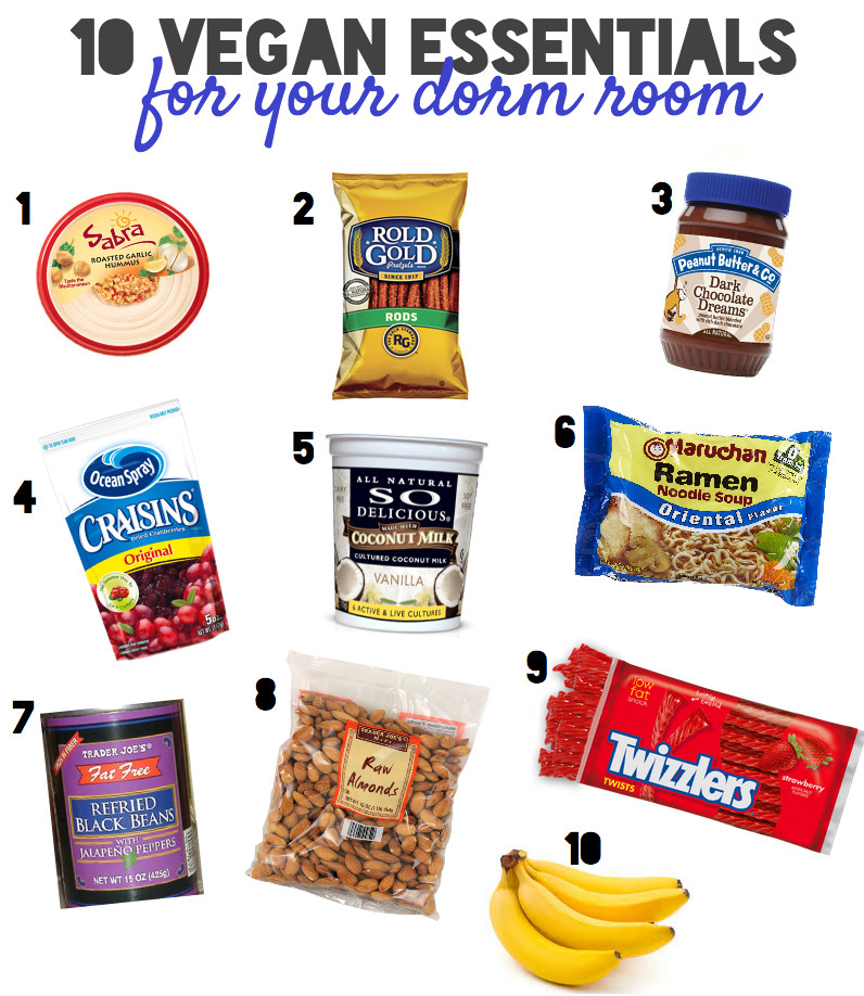 Healthy Store Bought Vegan Snacks
 10 Vegan Dorm Room Essentials