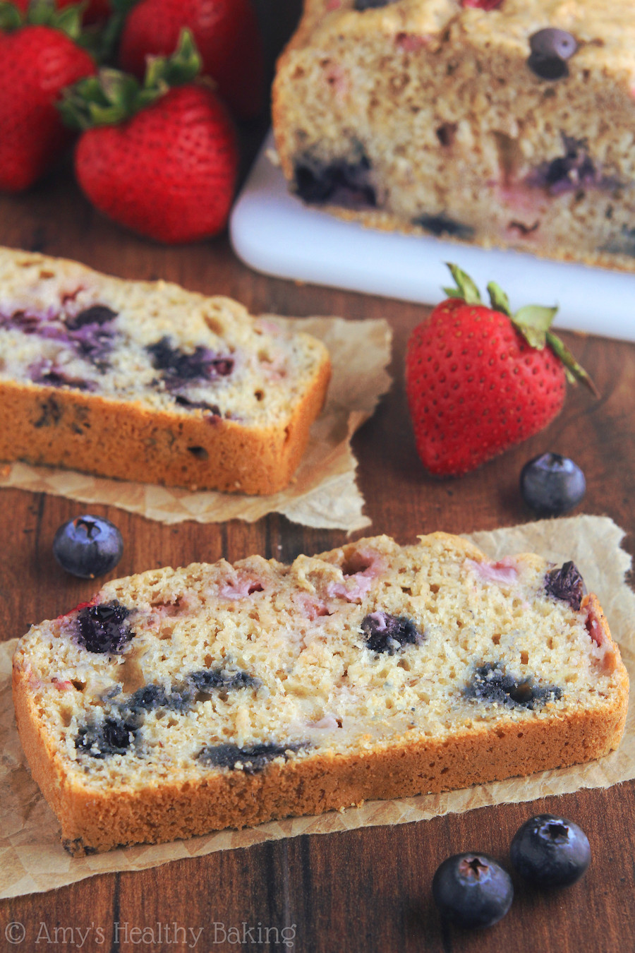 Healthy Strawberry Bread
 Whole Wheat Strawberry Blueberry Banana Bread Recipe