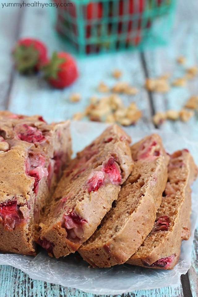 Healthy Strawberry Bread
 Strawberry Walnut Bread Yummy Healthy Easy