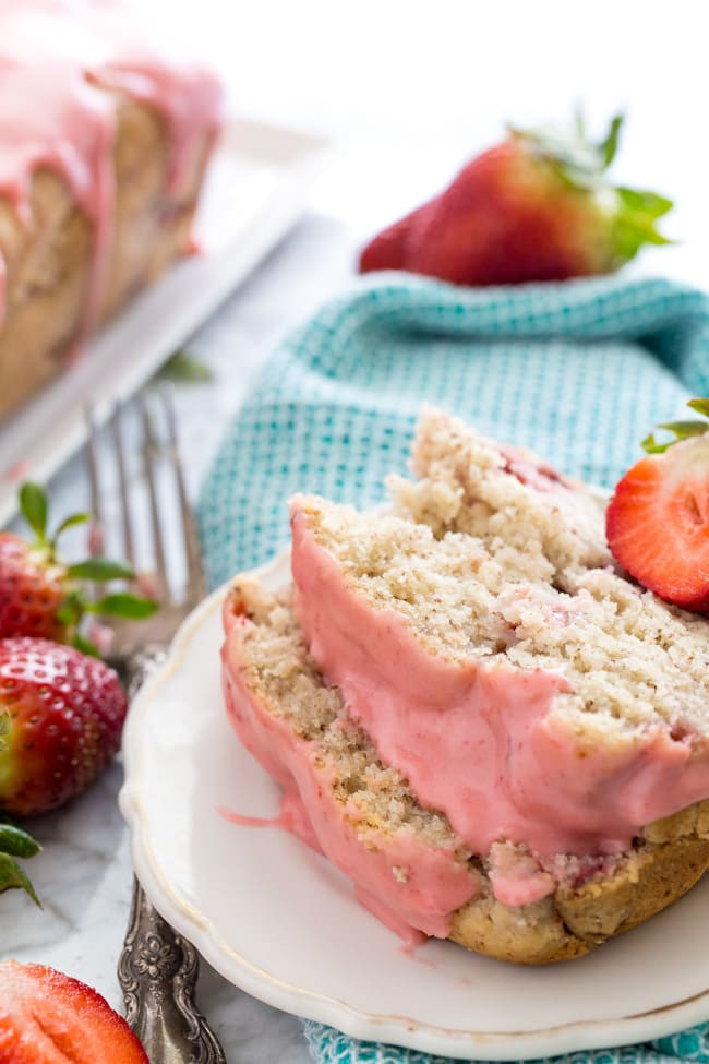 Healthy Strawberry Cake
 Light Strawberry Pound Cake with Strawberry Glaze Happy