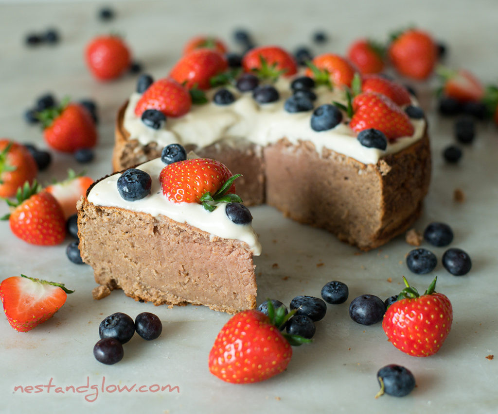 Healthy Strawberry Cake
 Chickpea Strawberry Cake Vegan and Gluten free Healthy