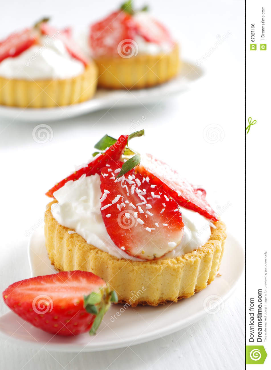 Healthy Strawberry Cake
 Fresh And Healthy Strawberries Cake Stock Image