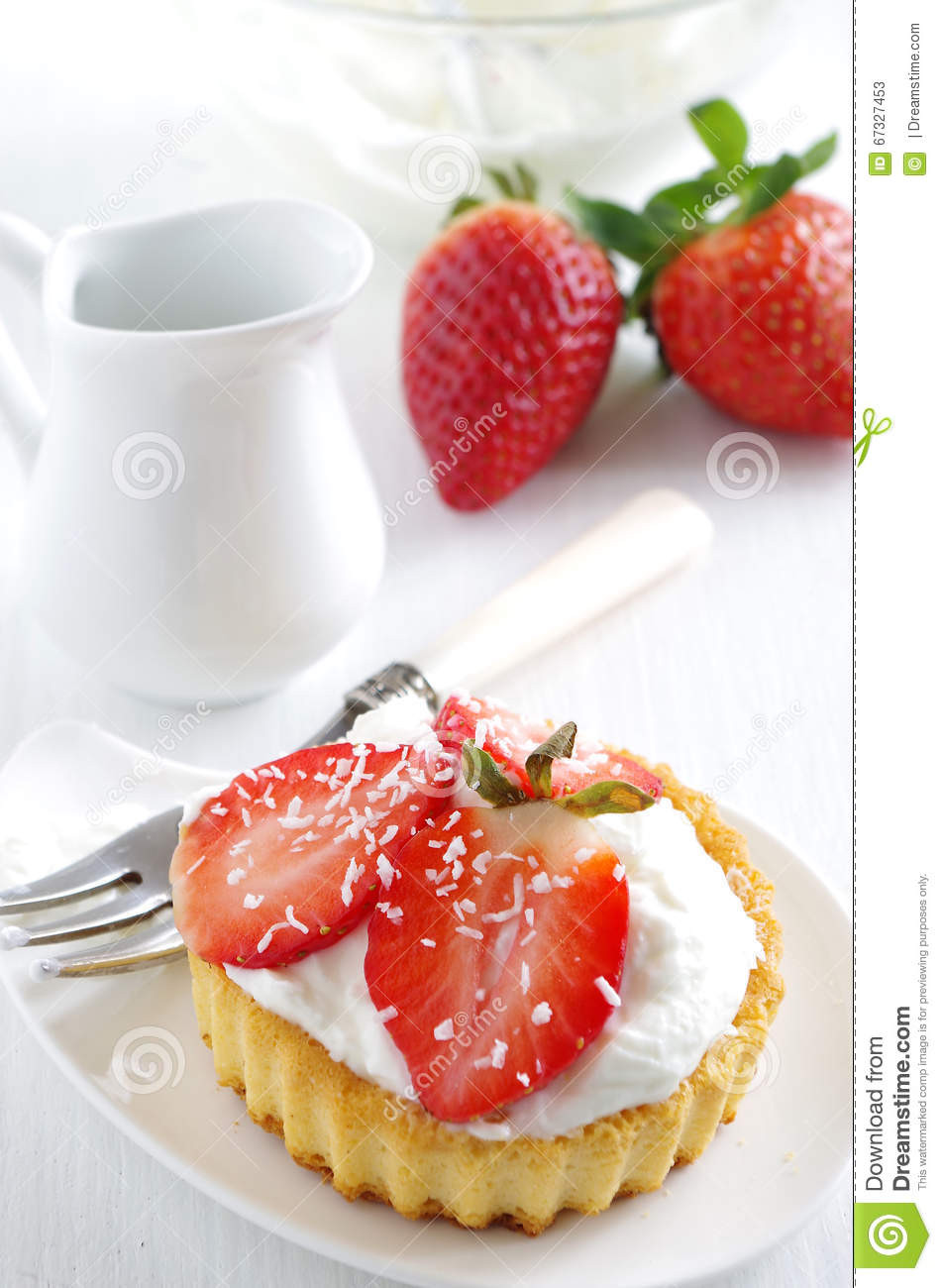 Healthy Strawberry Cake
 Fresh And Healthy Strawberries Cake Stock Image