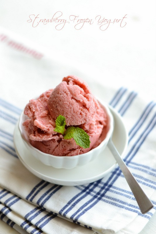 Healthy Strawberry Dessert Recipes
 Strawberry Frozen Yogurt