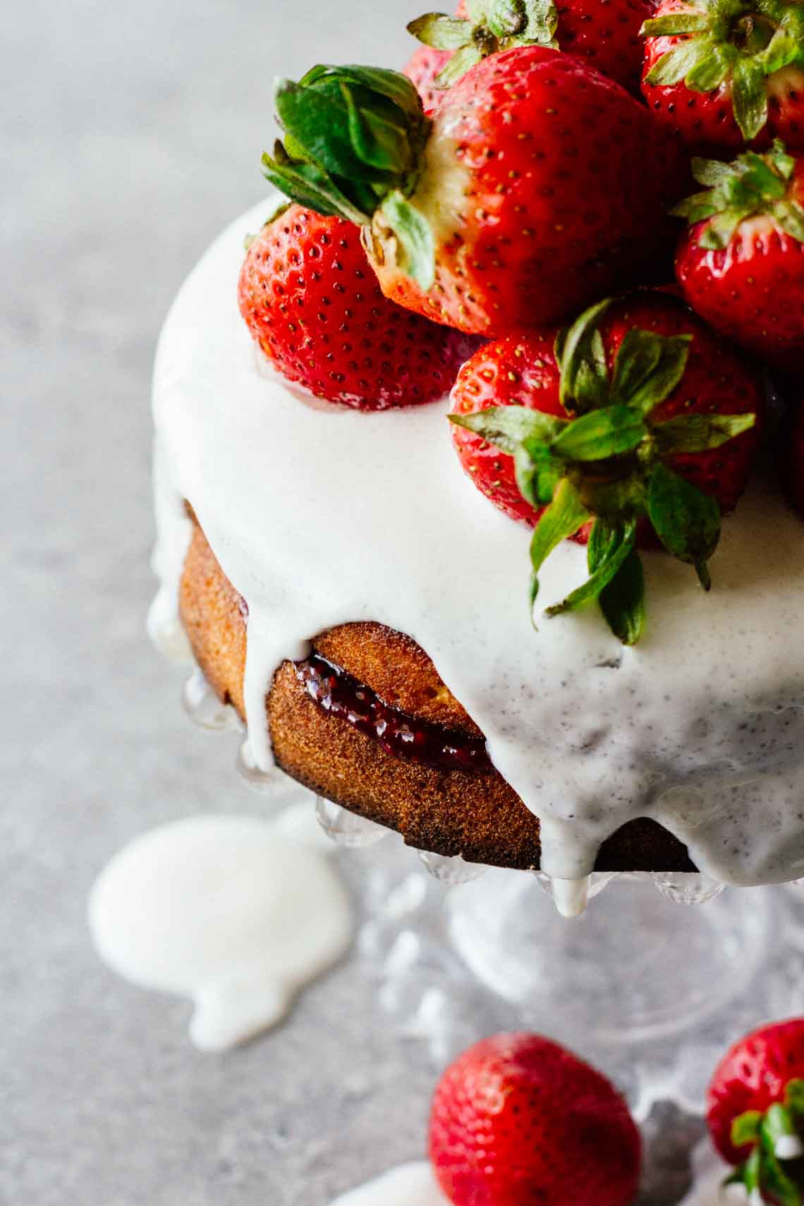 Healthy Strawberry Shortcake Recipe
 Healthy Strawberry Shortcake w Sugar Free Glaze Jar