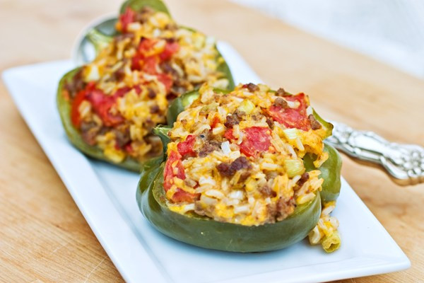 Healthy Stuffed Bell Peppers With Ground Beef
 Ground Beef Stuffed Green Bell Peppers With Cheese
