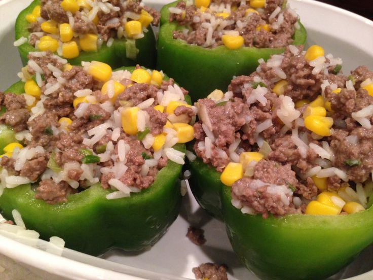 Healthy Stuffed Bell Peppers With Ground Beef
 34 best images about Ground Turkey Meal Ideas on Pinterest
