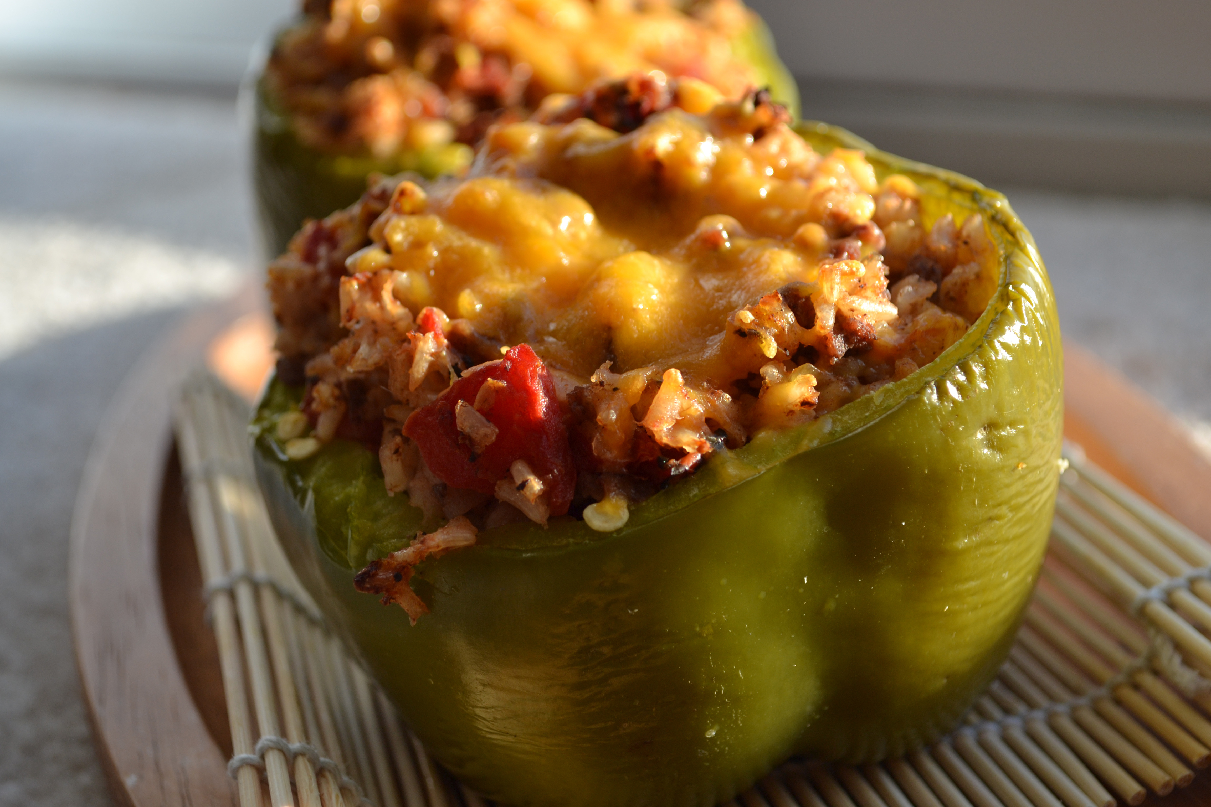 Healthy Stuffed Bell Peppers With Ground Beef
 Eat Skinny Be Skinny Stuffed Peppers