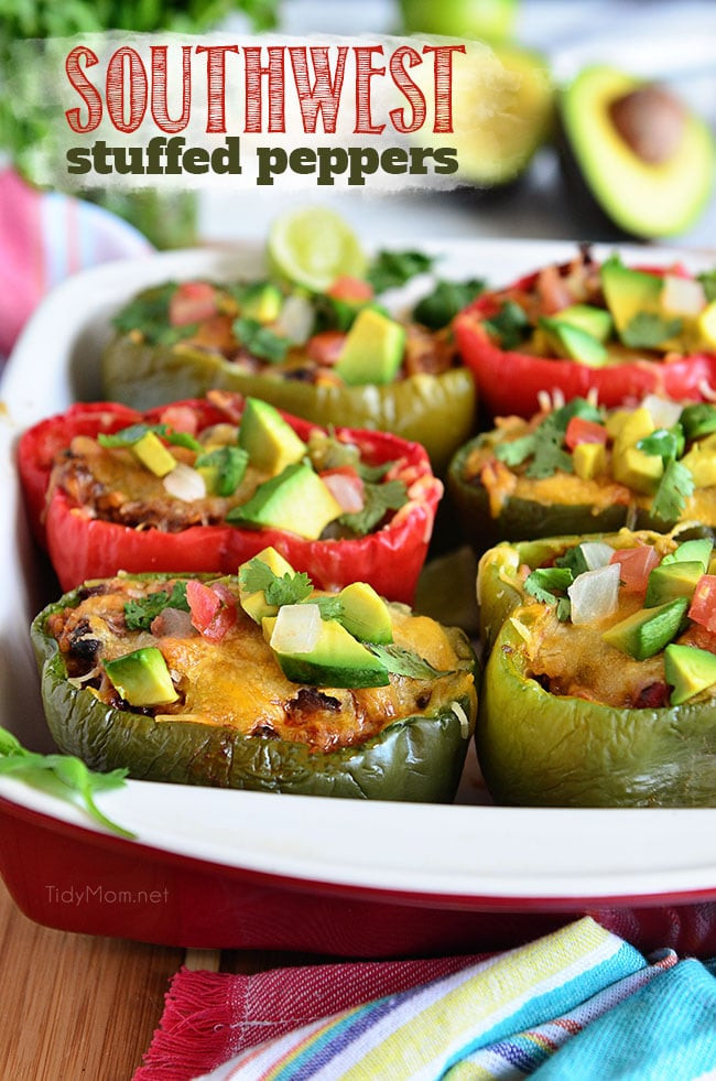Healthy Stuffed Bell Peppers With Ground Beef
 Southwest Stuffed Peppers