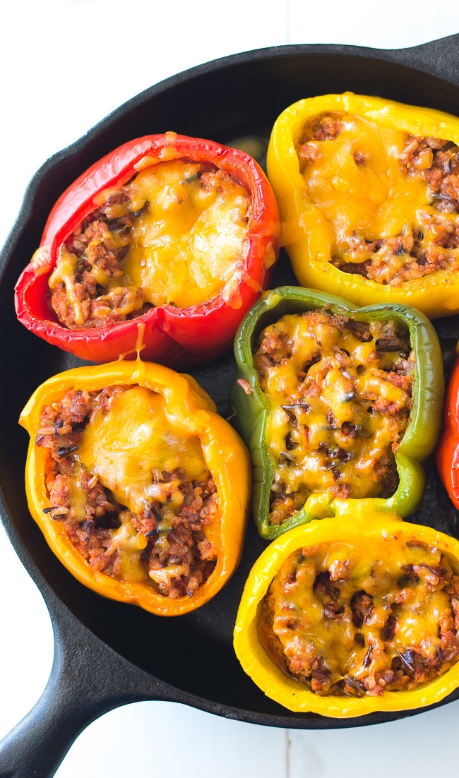 Healthy Stuffed Bell Peppers With Ground Beef
 Ground Turkey Stuffed Peppers