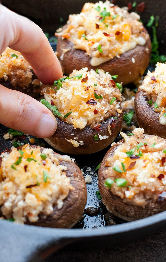 Healthy Stuffed Mushroom Recipe Easy
 crab stuffed mushrooms healthy