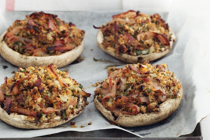 Healthy Stuffed Mushroom Recipe Easy
 Bacon and haloumi stuffed mushrooms