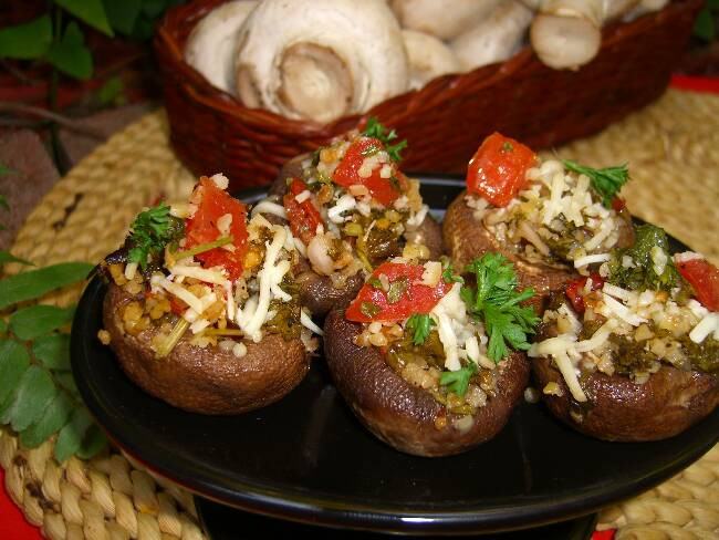 Healthy Stuffed Mushroom Recipe Easy
 Holiday Healthy Appetizers Plus a Stuffed Mushroom Recipe