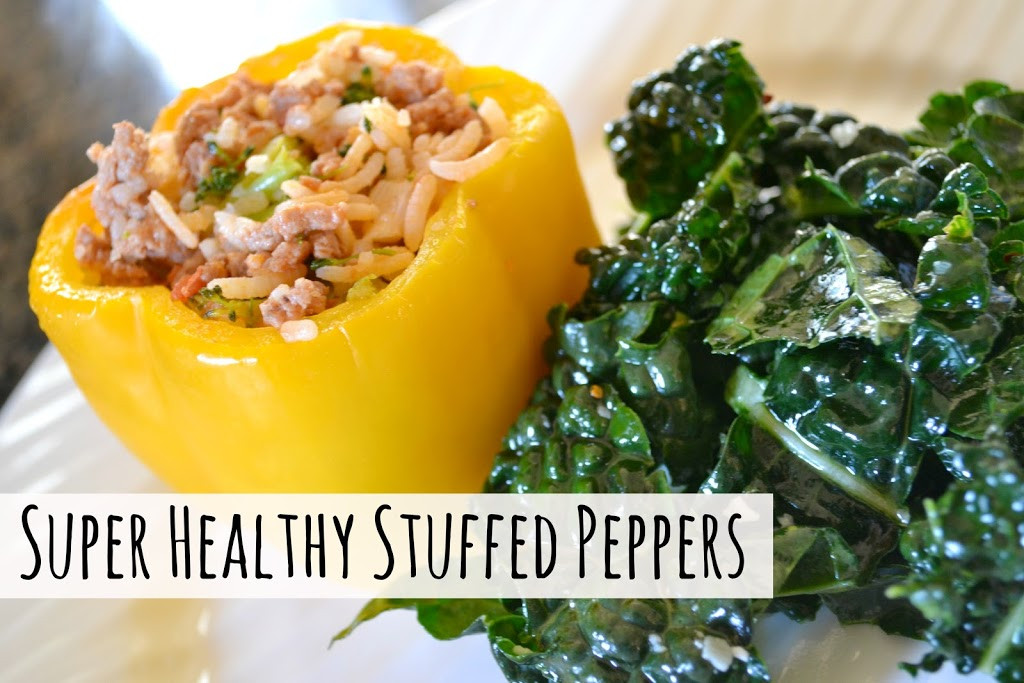 Healthy Stuffed Peppers With Ground Turkey
 Super Healthy Ground Turkey Stuffed Peppers Hello Splendid